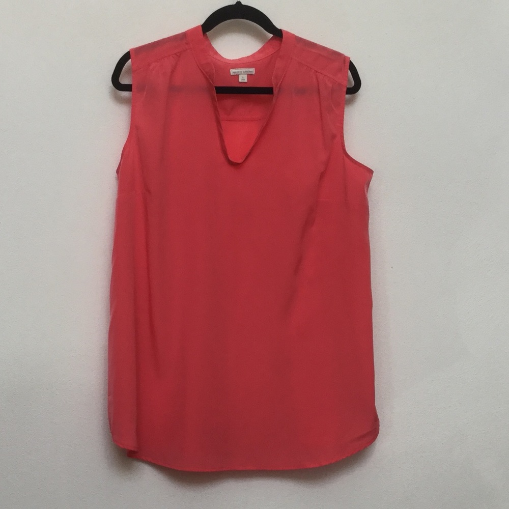 Gap Maternity Sleeveless Coral Top Size L Pregnancy Mother Summer Spring